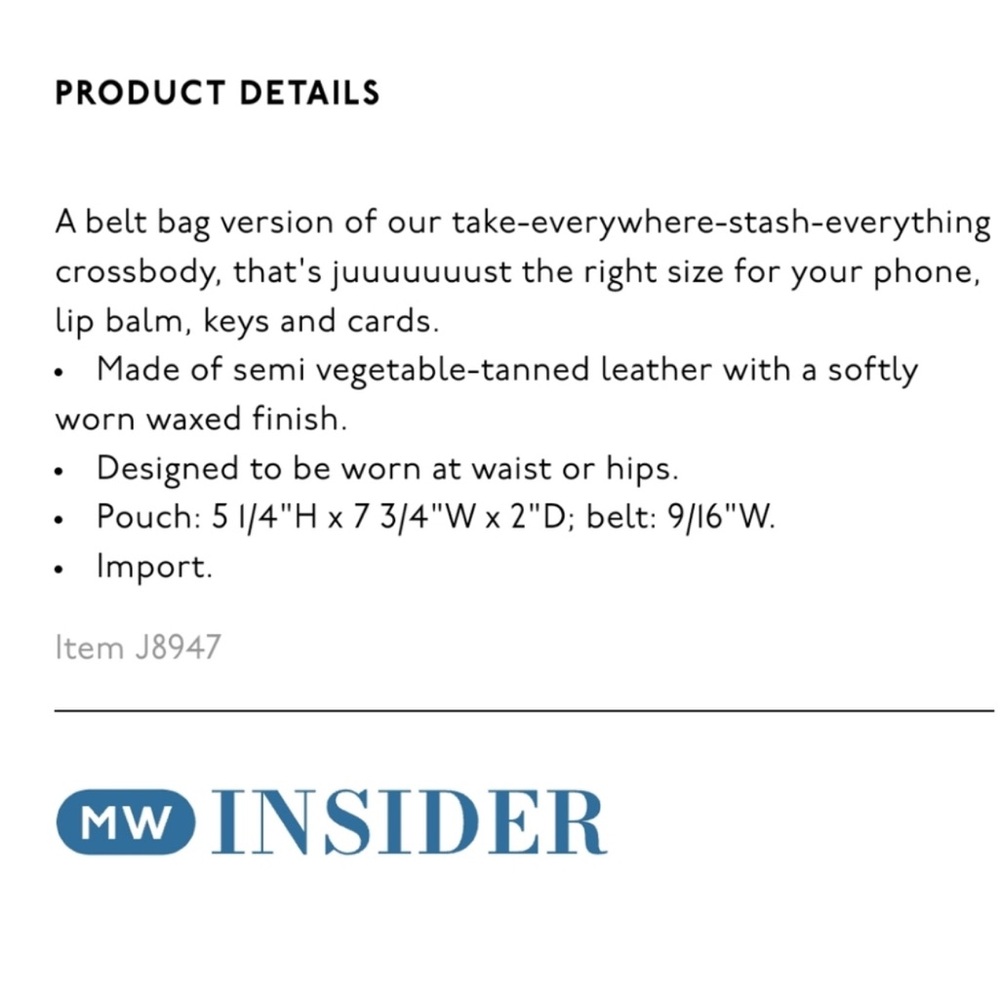 Madewell Black Leather Crossbody Belt Bag - Picture 12 of 12